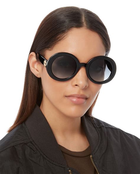 gucci round mirrored sunglasses black|gucci sunglasses for round face.